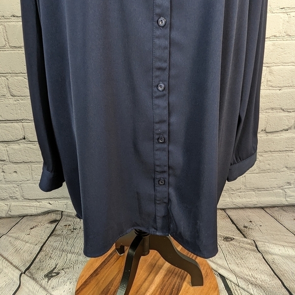 Susan Graver women's long Sleeve Button Front plus Size 2x career top B3 - Picture 6 of 10